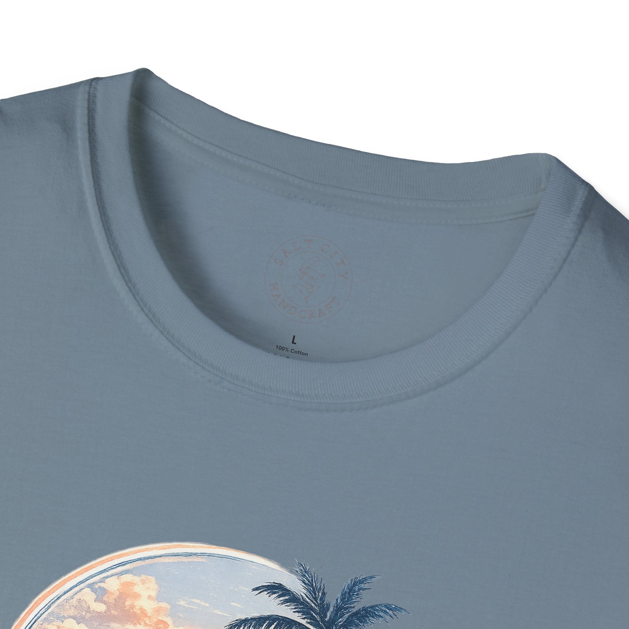 Calm Paradise Sunset T-Shirt — Tropical Beach Graphic Tee