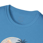 Calm Paradise Sunset T-Shirt — Tropical Beach Graphic Tee