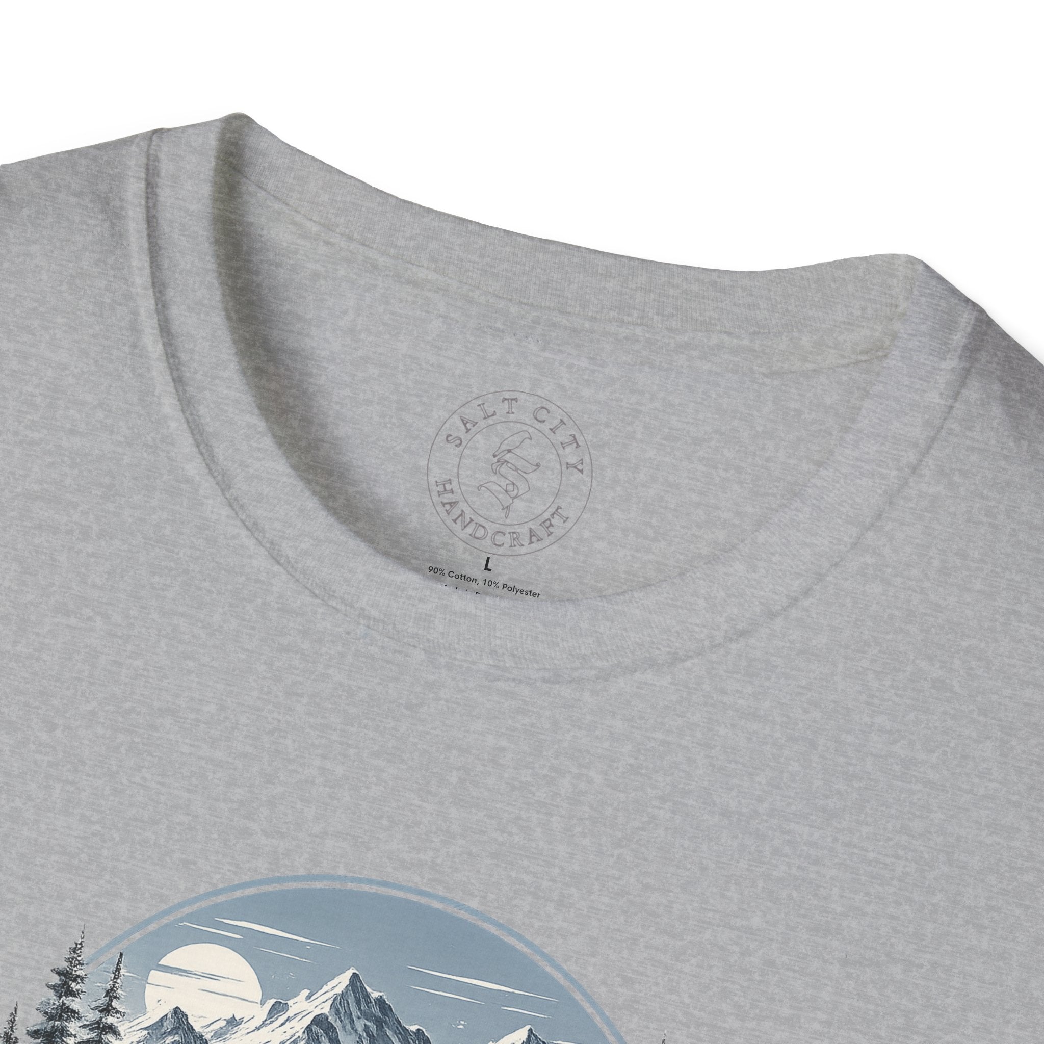 Women's Powder Before Work Ski T-Shirt |  Snowboarding Skiing Mountain Graphic Tee | Unisex Tee