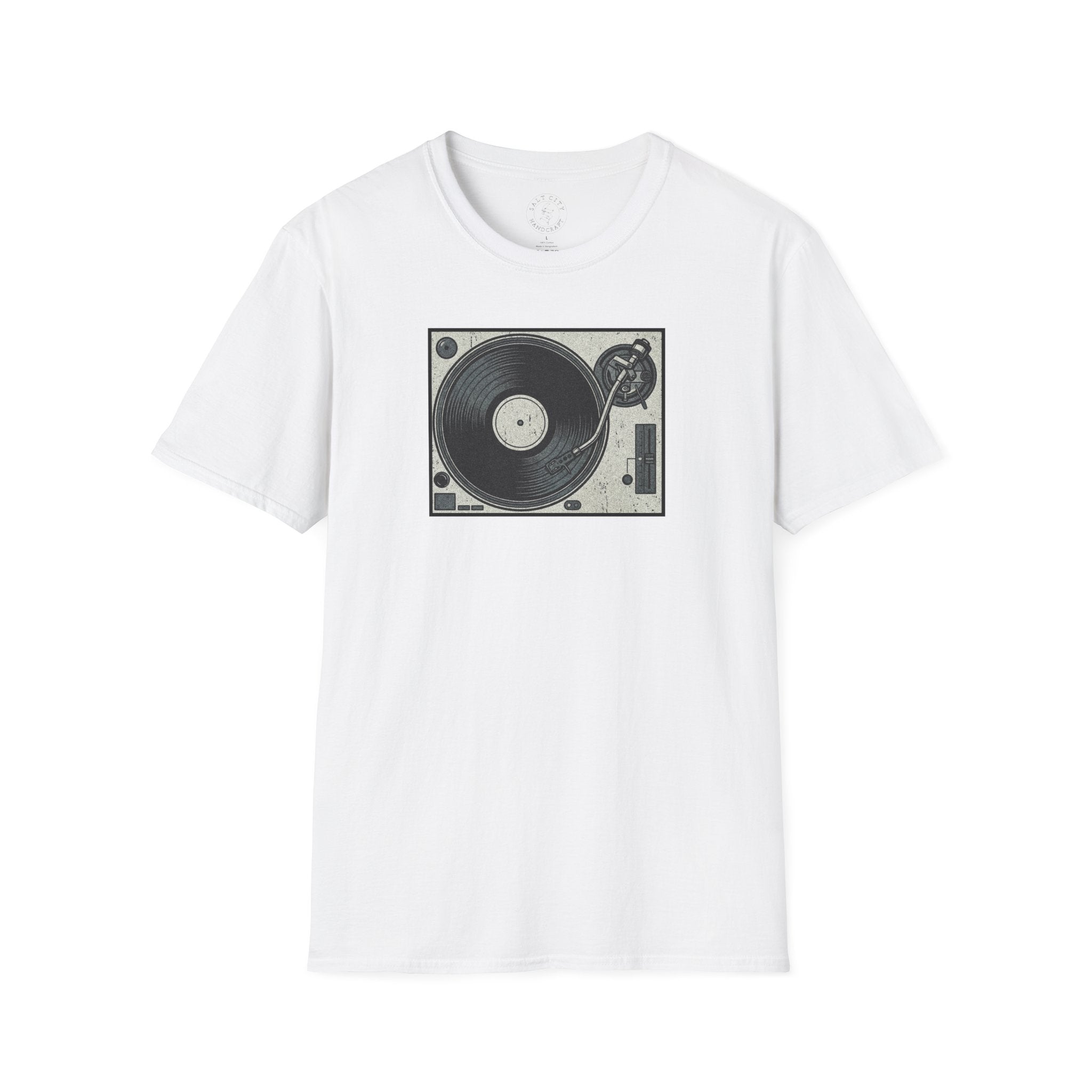 Vintage Turntable Record Player T-Shirt | Retro Vinyl Graphic Tee