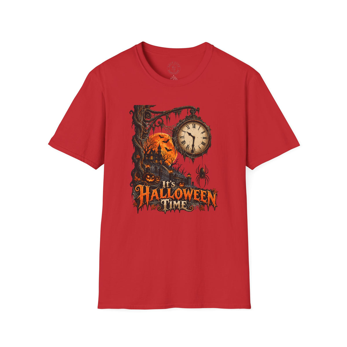 Halloween Time Spider Clock T-Shirt