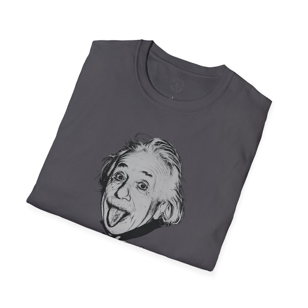 Stay Caffeinated T-Shirt — Funny Coffee Tee with Einstein Sketch