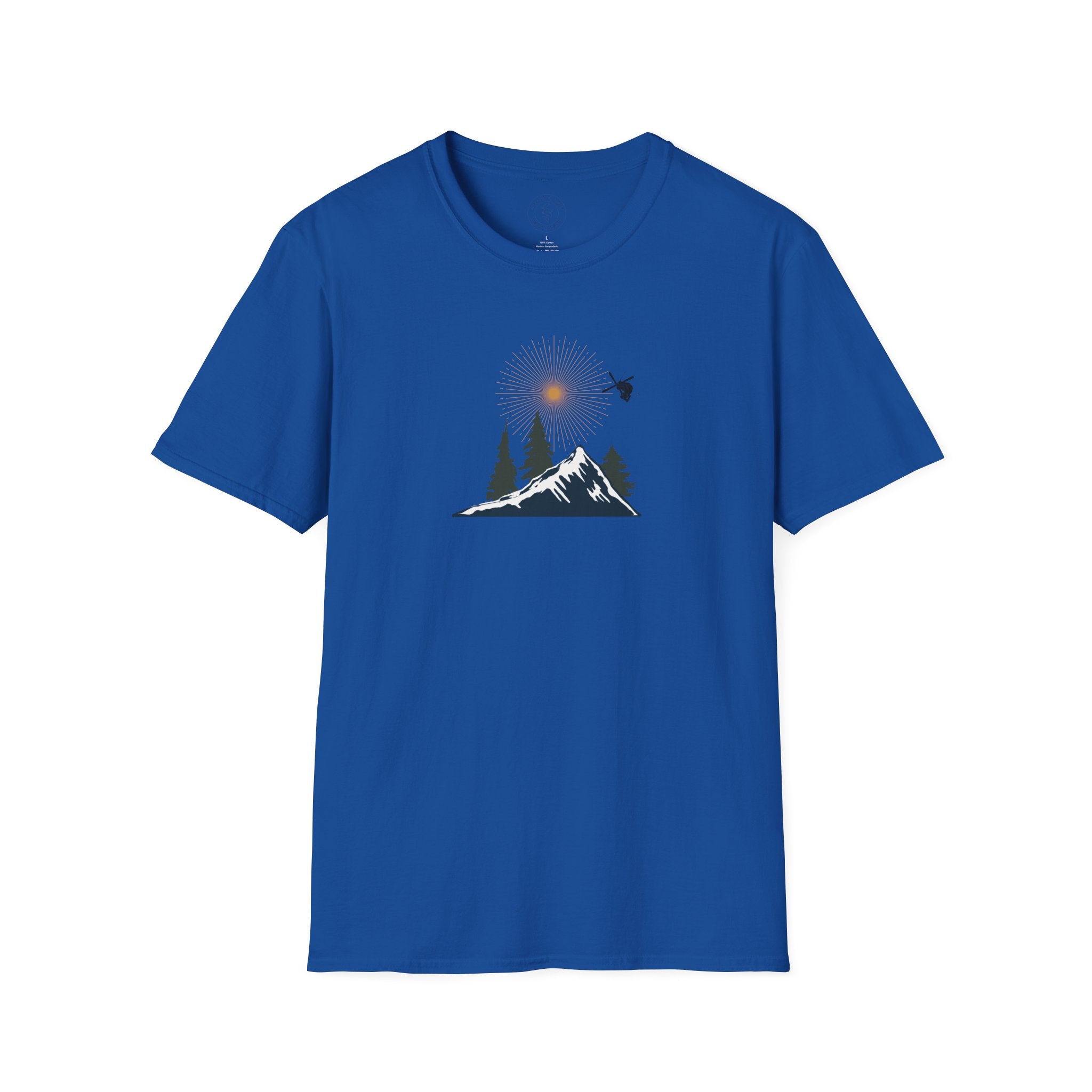 Backcountry Skier T-Shirt | Nature Minimalist Outdoor | Sunset Skier