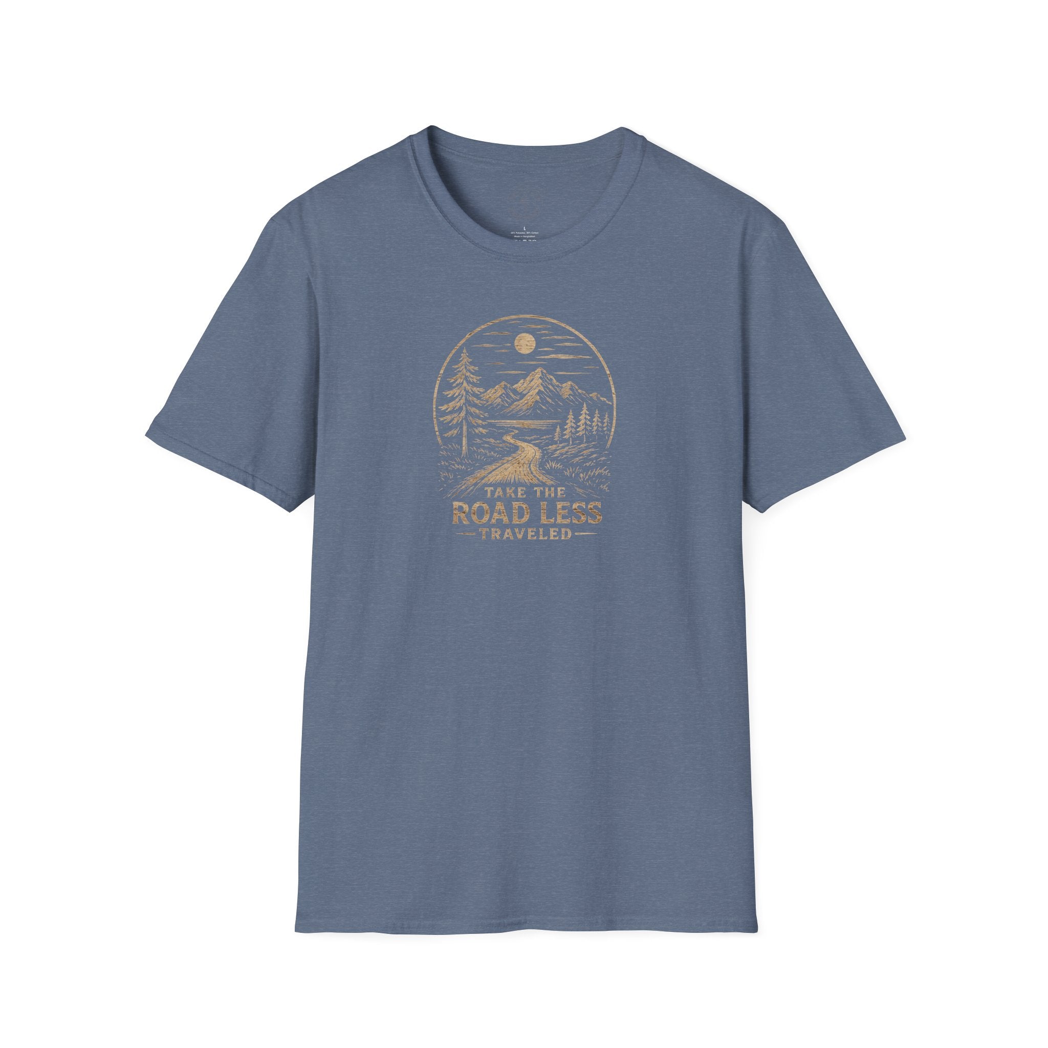 Road Less Traveled Mountain T‑Shirt — 'Take the Road Less' Adventure Tee