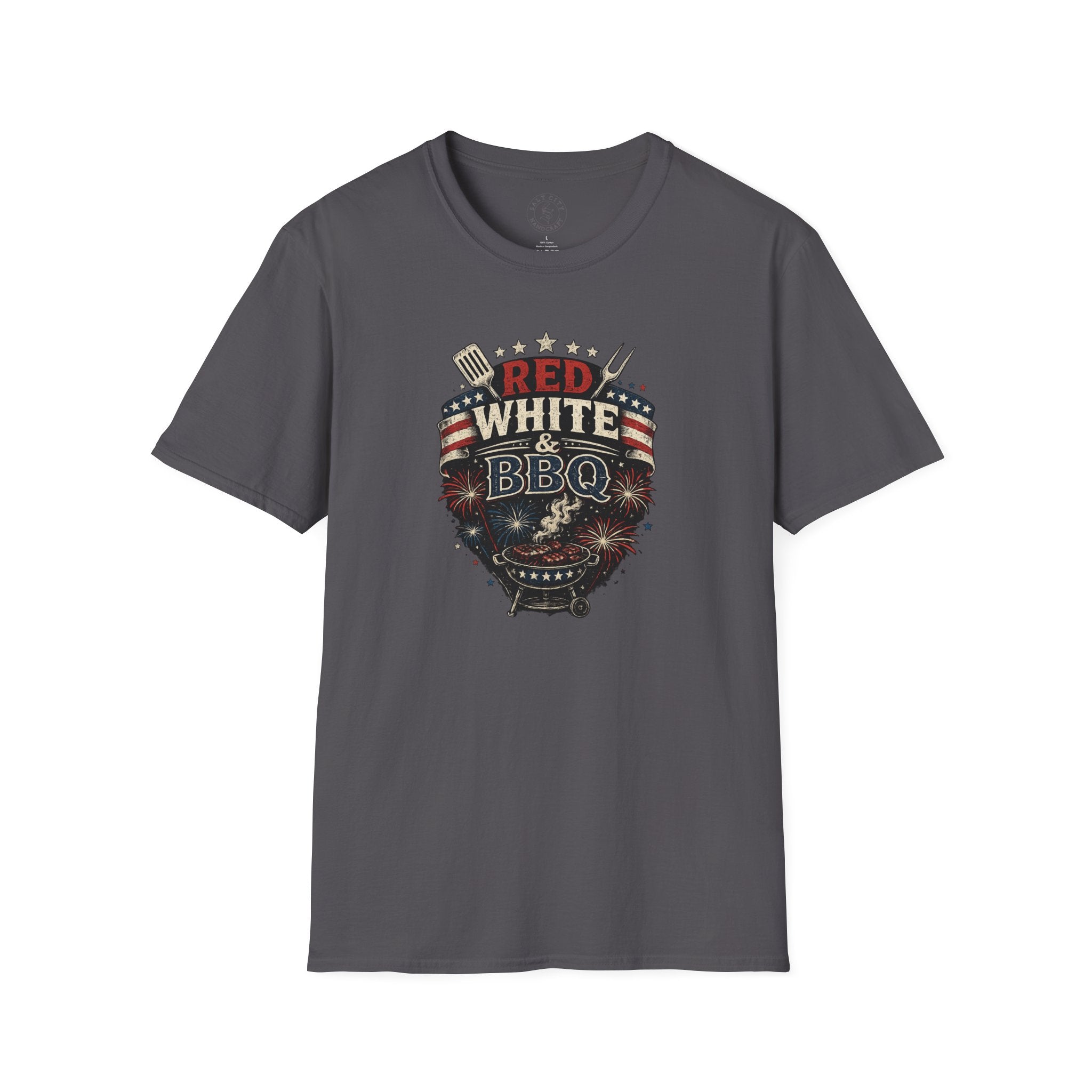 Red, White & BBQ T-Shirt — Patriotic 4th of July Grill Tee