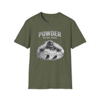 Powder Before Work T-Shirt — Ski & Snowboard Powder Lover Tee