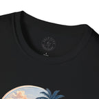 Calm Paradise Sunset T-Shirt — Tropical Beach Graphic Tee