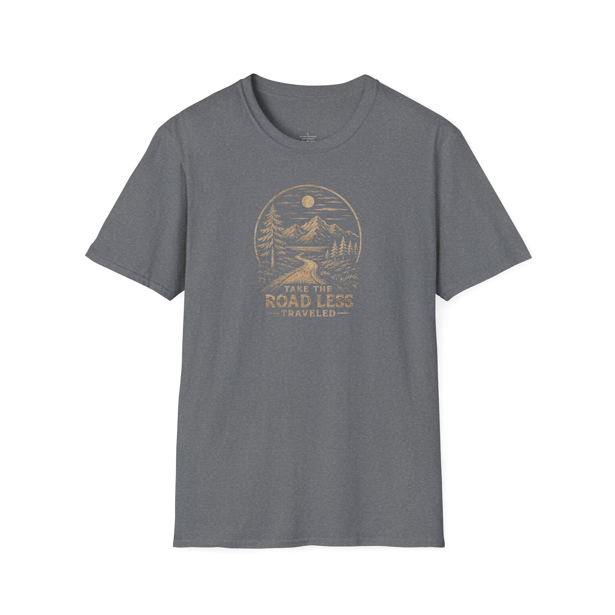 Road Less Traveled Mountain T‑Shirt — 'Take the Road Less' Adventure Tee