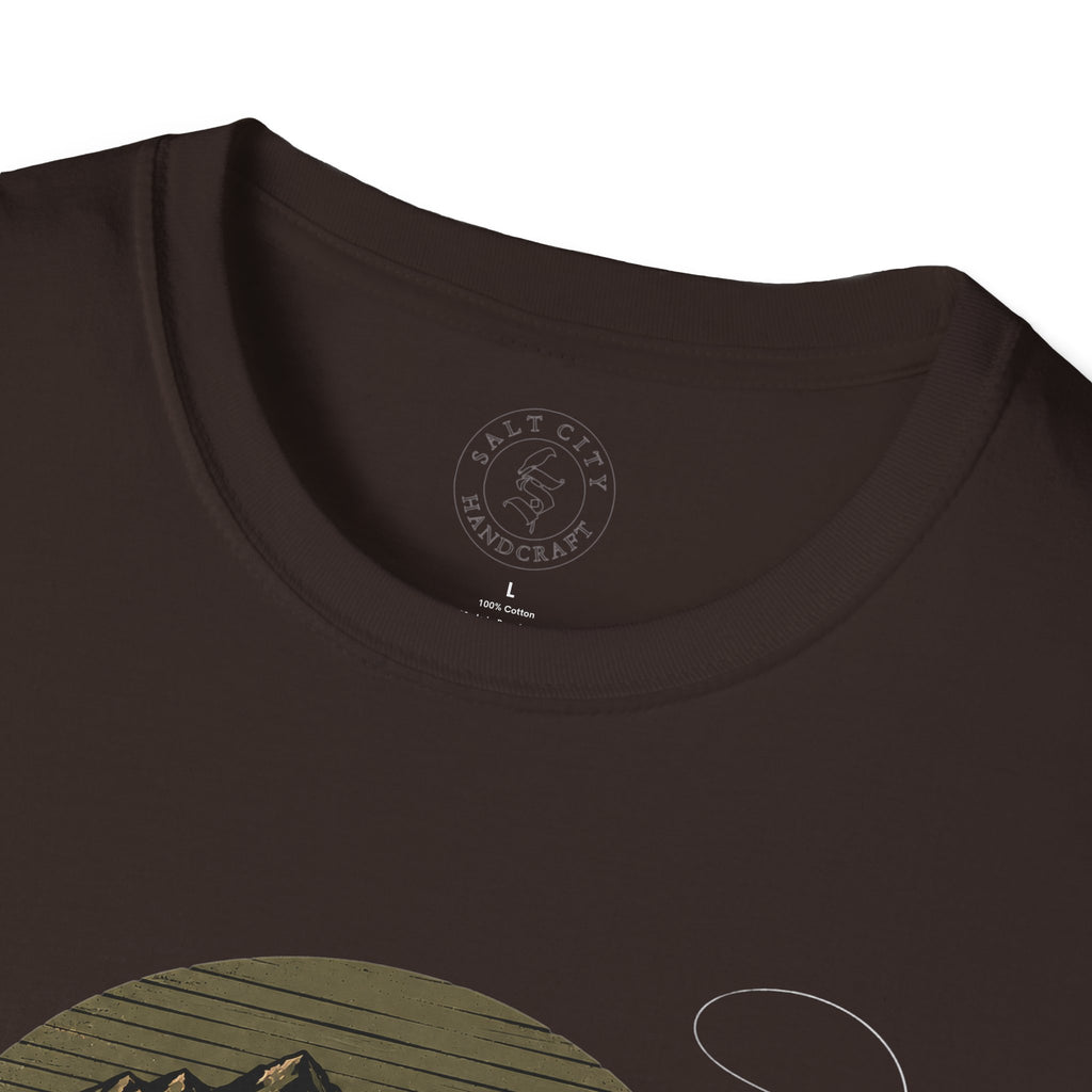 Fishing T-Shirt — 'Hooked' Rainbow Trout Graphic Tee