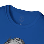 Stay Caffeinated T-Shirt — Funny Coffee Tee with Einstein Sketch