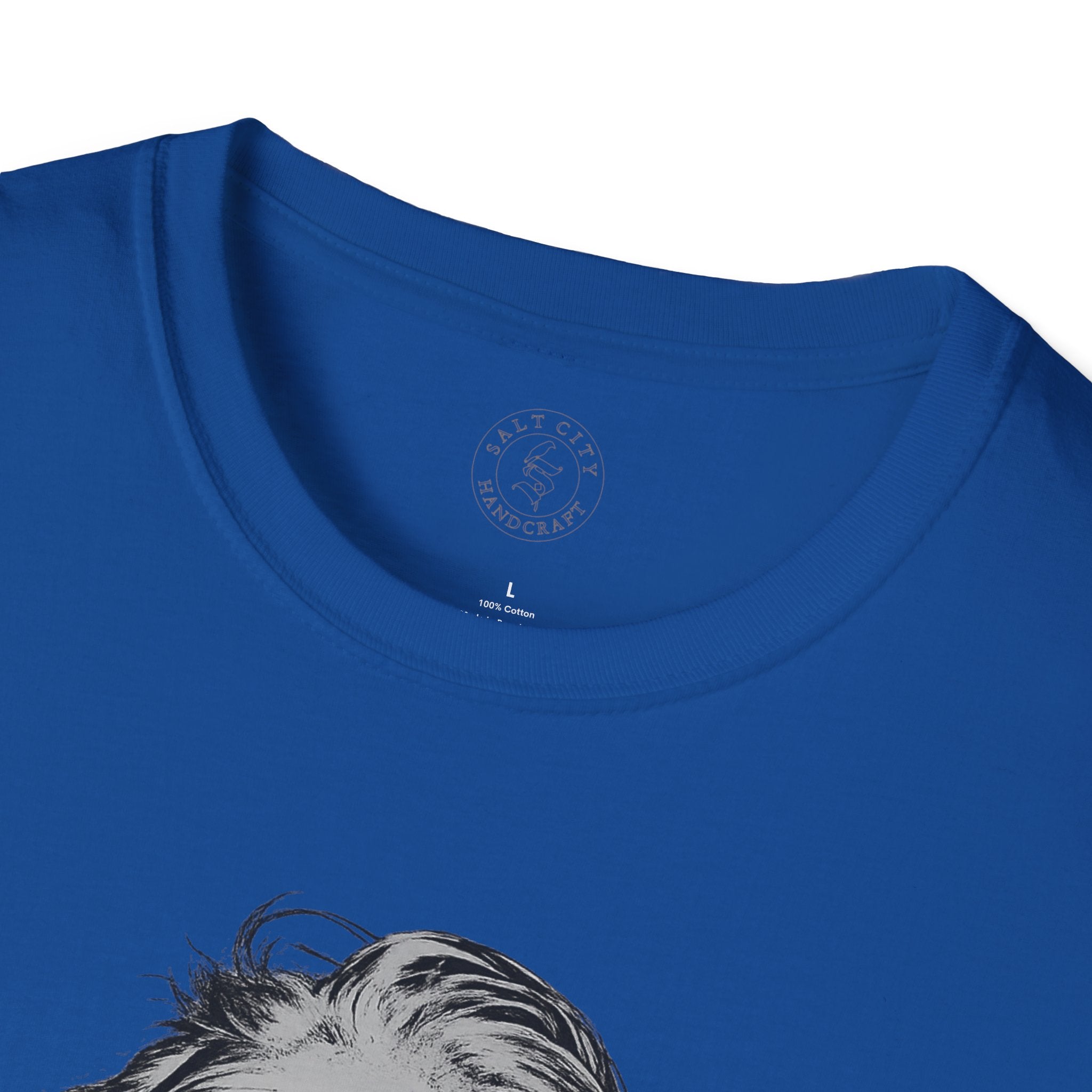 Stay Caffeinated T-Shirt — Funny Coffee Tee with Einstein Sketch