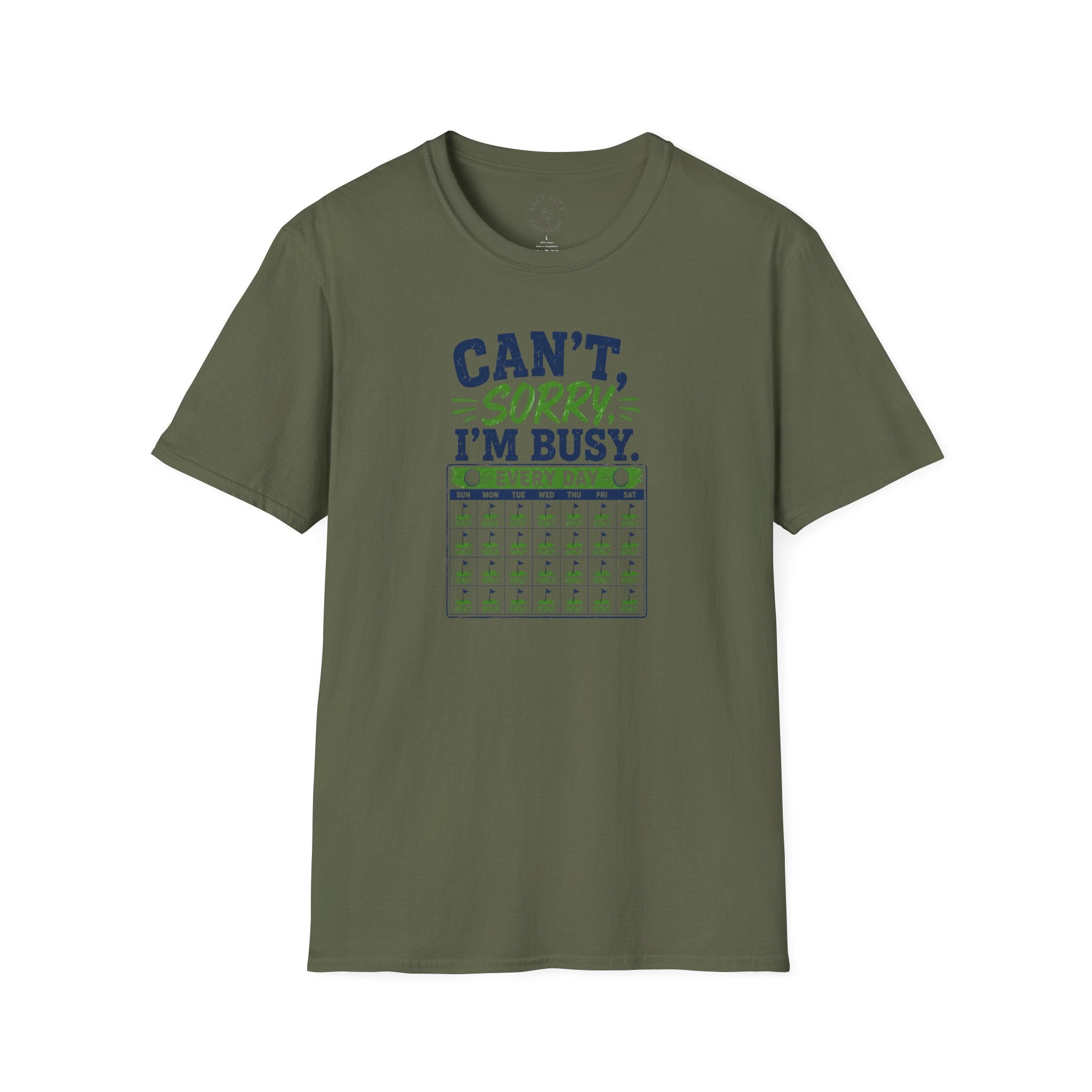 Can't, Sorry I'm Busy Golf T-Shirt — Funny Golf Shirt