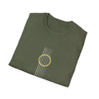 Minimal Acoustic Guitar Graphic T-Shirt | Yellow Guitar Strings