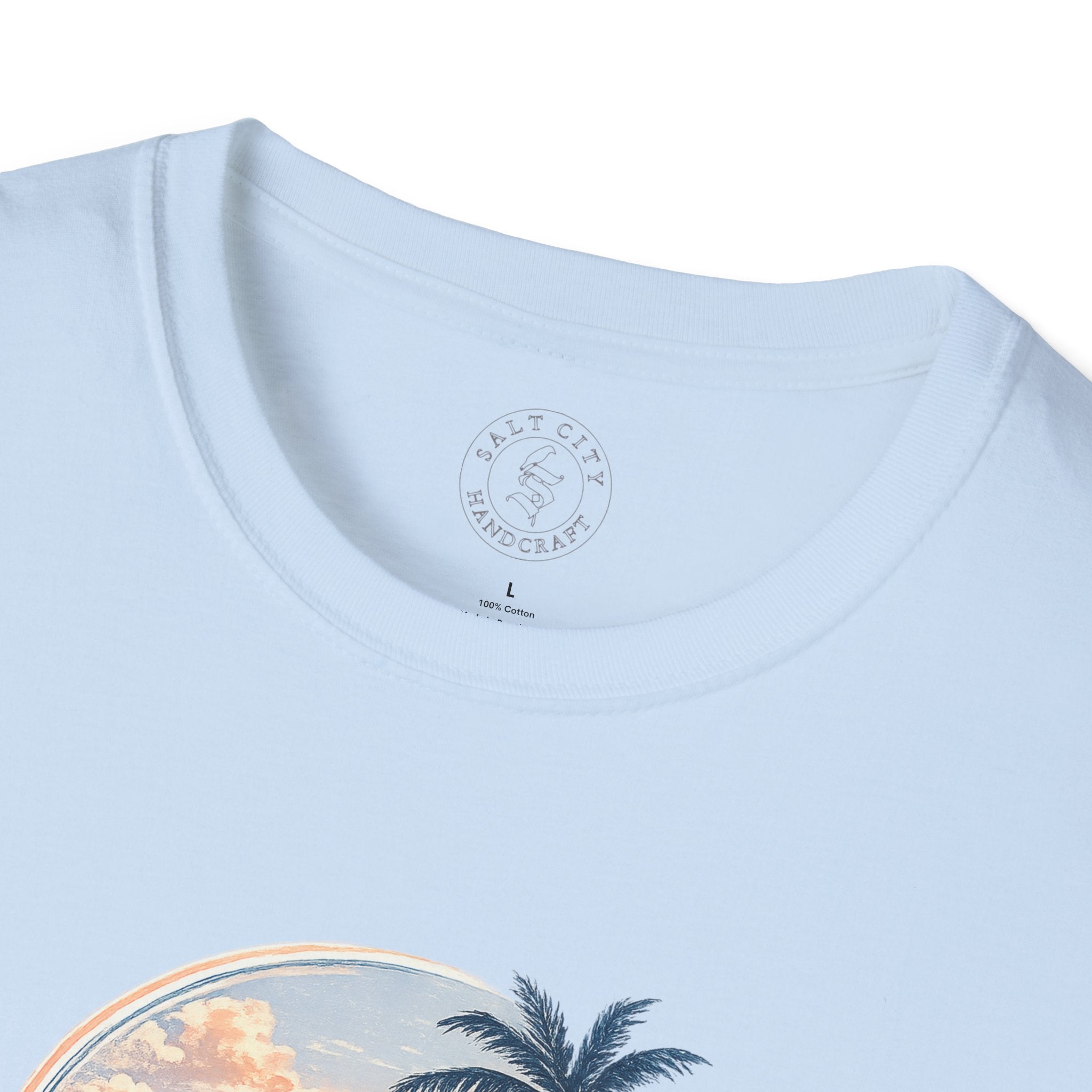 Calm Paradise Sunset T-Shirt — Tropical Beach Graphic Tee
