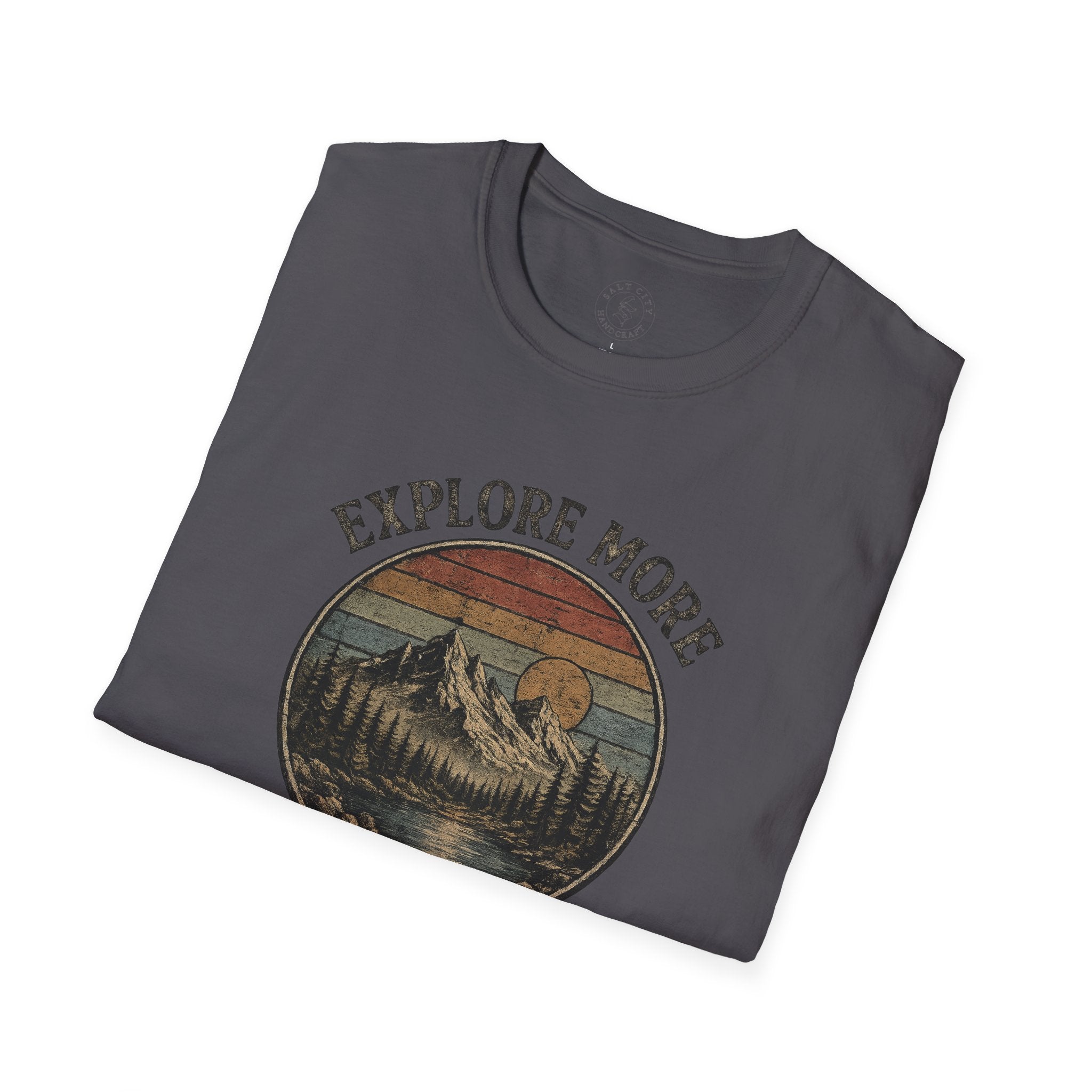 Explore More Mountain Lake T-Shirt — Adventure Outdoors Graphic Tee