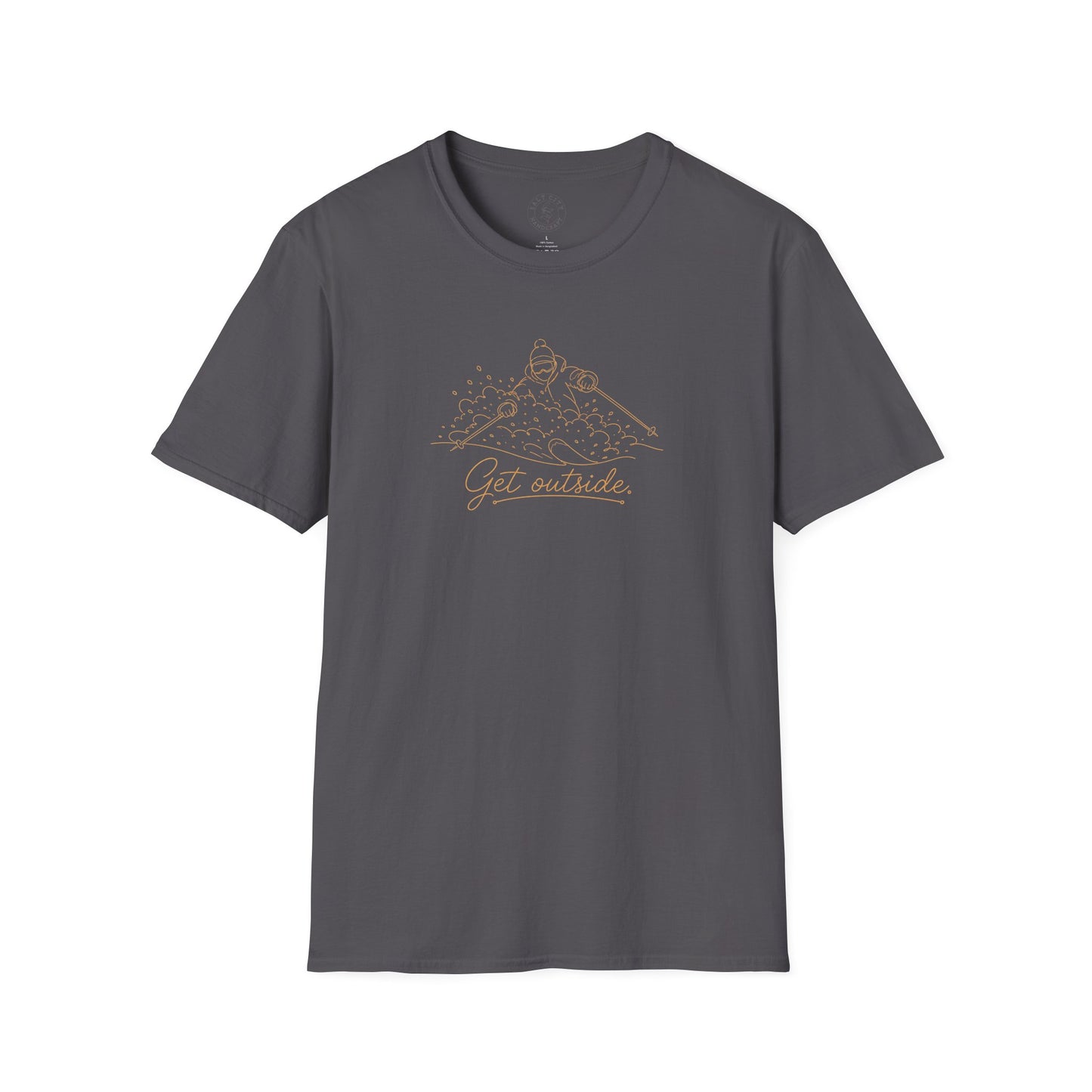 Outdoors T-Shirt — Get Outside Mountain Graphic Outdoor Adventure Tee
