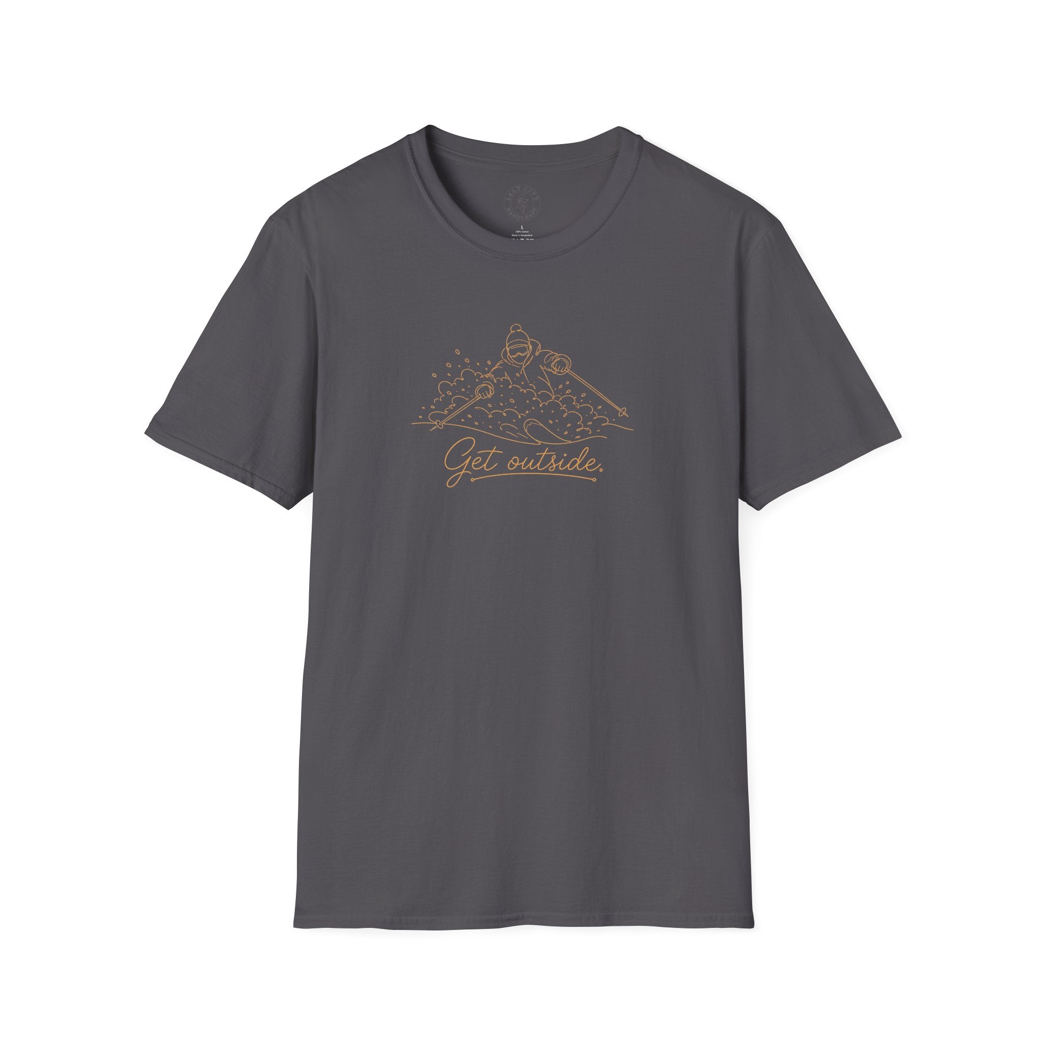 Outdoors T-Shirt — Get Outside Mountain Graphic Outdoor Adventure Tee