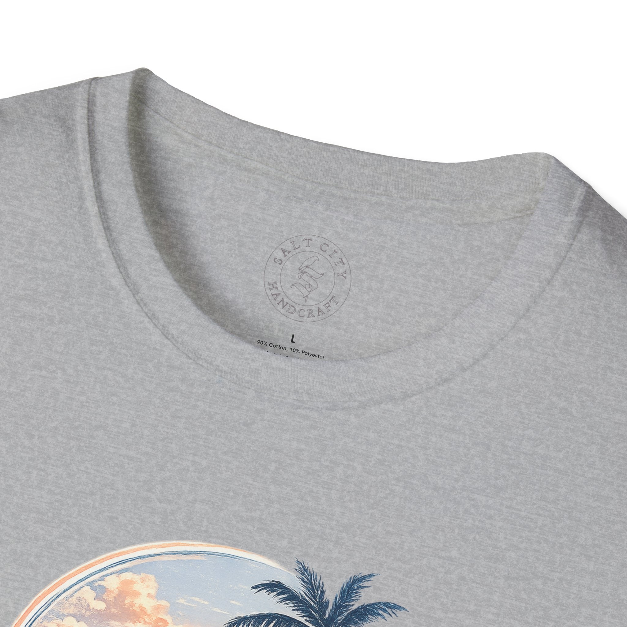 Calm Paradise Sunset T-Shirt — Tropical Beach Graphic Tee