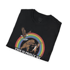 This Is Prolly My Awesomest T-Shirt — Funny Retro Rainbow Animal Graphic Tee