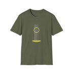 Minimal Acoustic Guitar Graphic T-Shirt | Yellow Guitar Strings