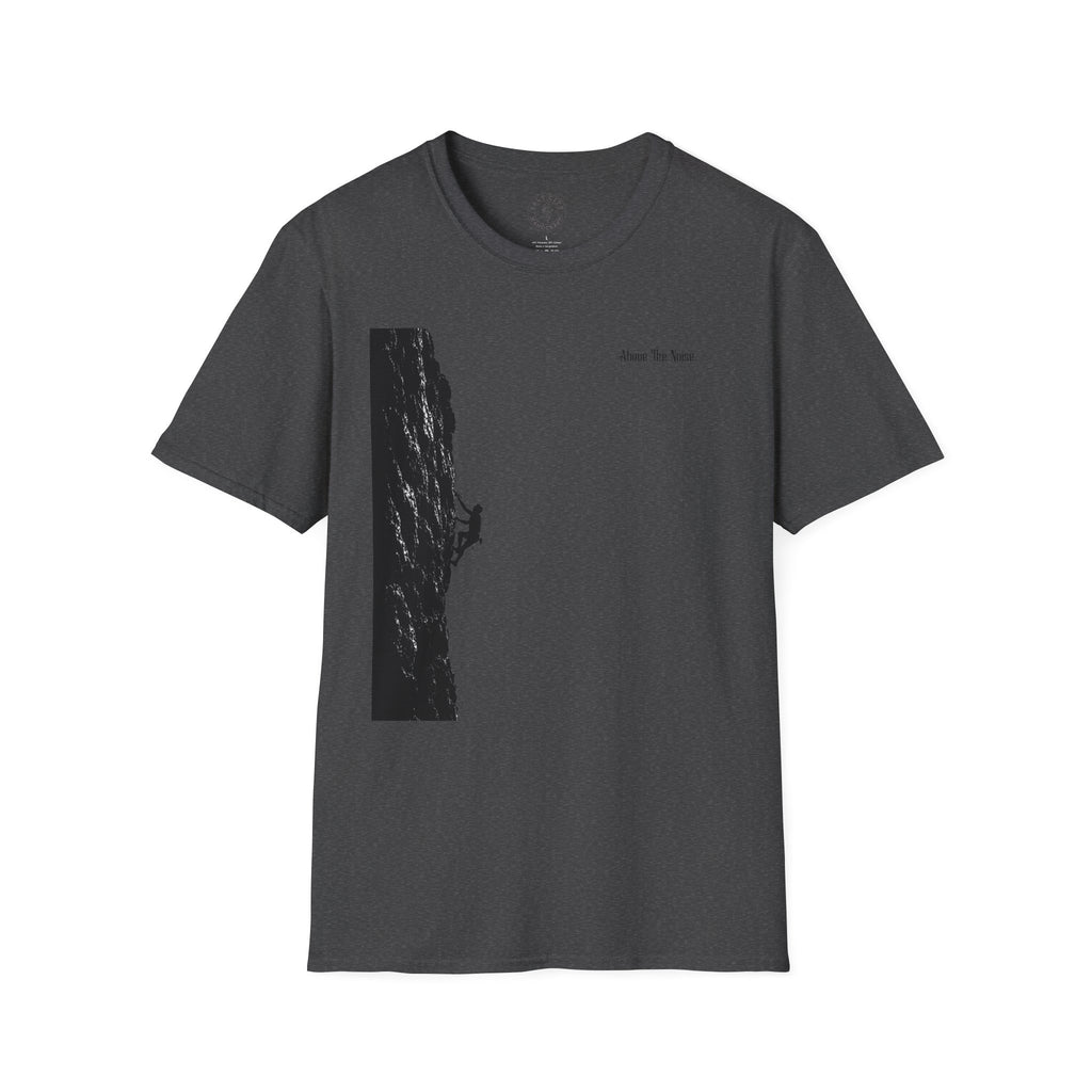 Climber Silhouette T‑Shirt — Above The Noise Minimalist Rock Climbing Tee