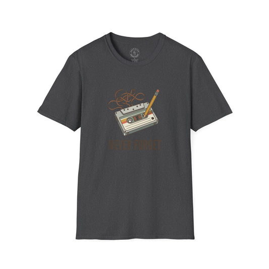 Cassette Tape 'Never Forget' T-Shirt | Retro Music Vintage Tape Shirt