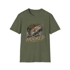 Fishing T-Shirt — 'Hooked' Rainbow Trout Graphic Tee