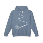 Skier White Hoodie | Plain Pullover Hooded Sweatshirt