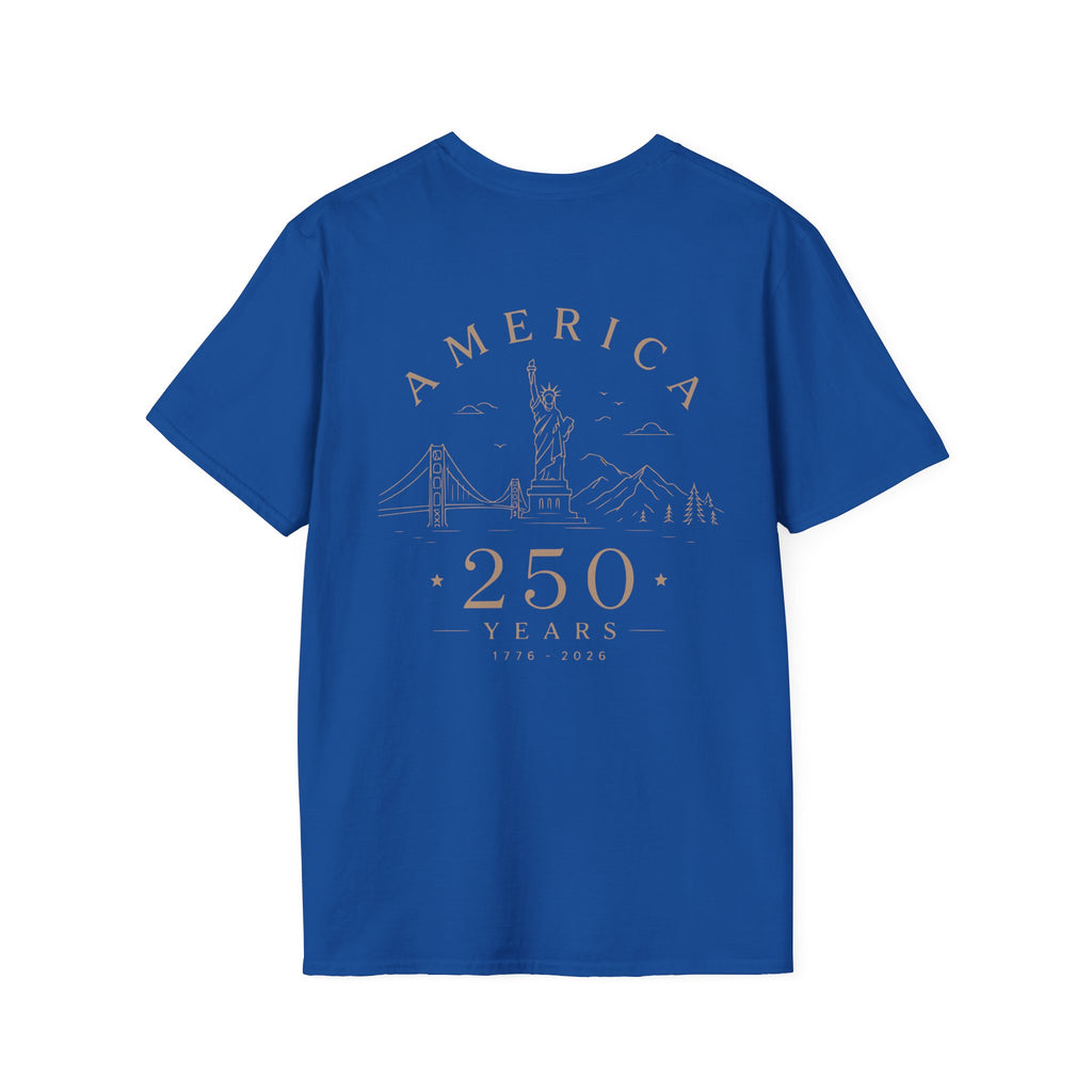 America 250 Years Commemorative T-Shirt | Minimal Patriotic Tee