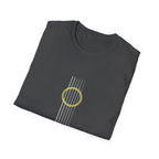 Minimal Acoustic Guitar Graphic T-Shirt | Yellow Guitar Strings
