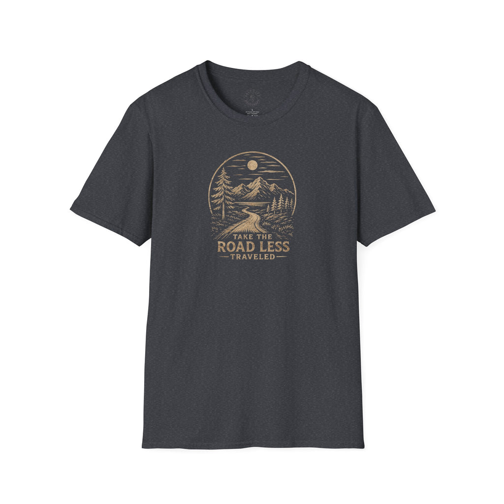 Road Less Traveled Mountain T‑Shirt — 'Take the Road Less' Adventure Tee