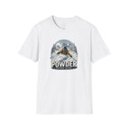 Women's Powder Before Work Ski T-Shirt |  Snowboarding Skiing Mountain Graphic Tee | Unisex Tee