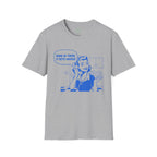 Hang In There It Gets Worse T-Shirt | Retro Comic Housewife Graphic Tee | Fun Satire