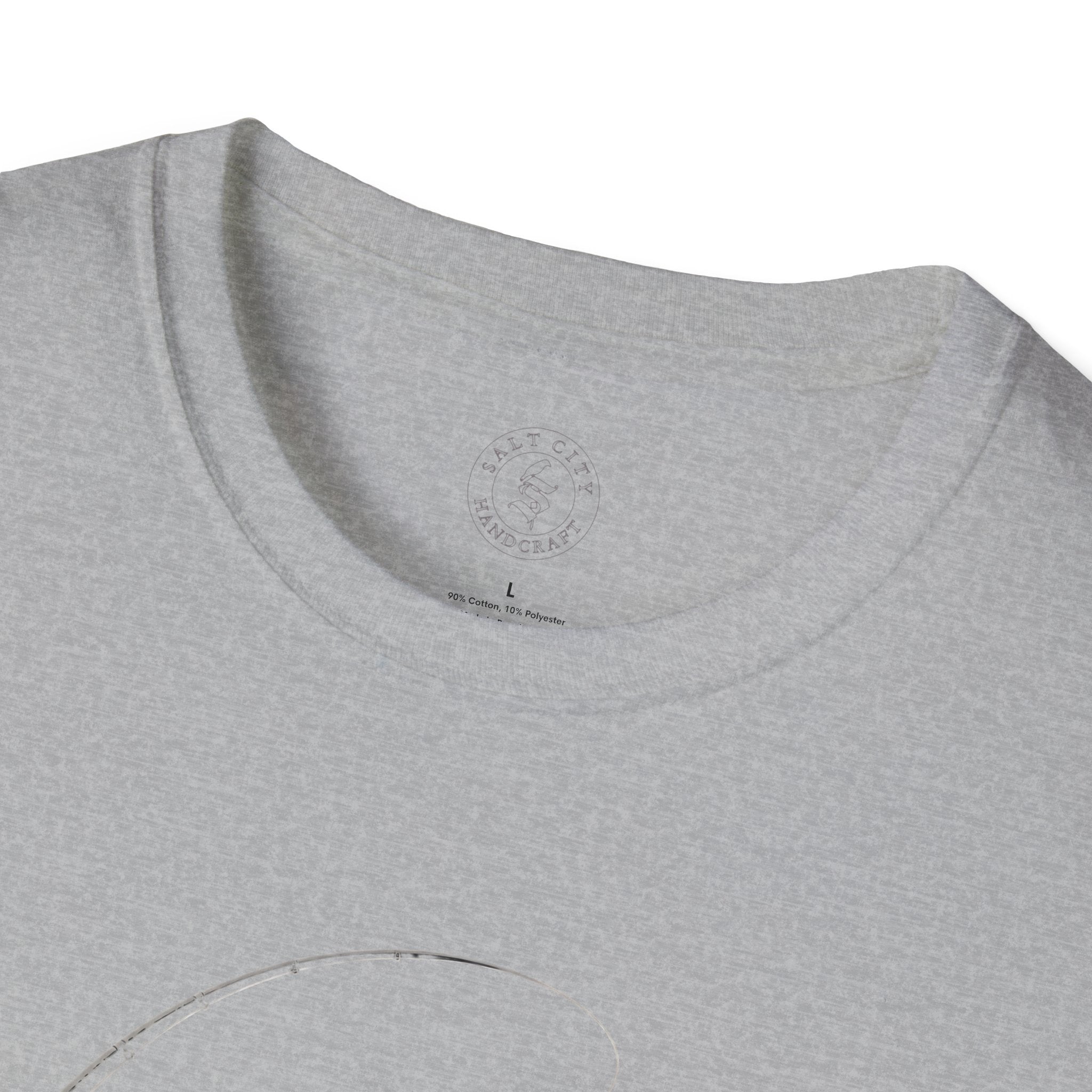 Fly Fishing T-Shirt — Minimal Fly & Rod Illustration