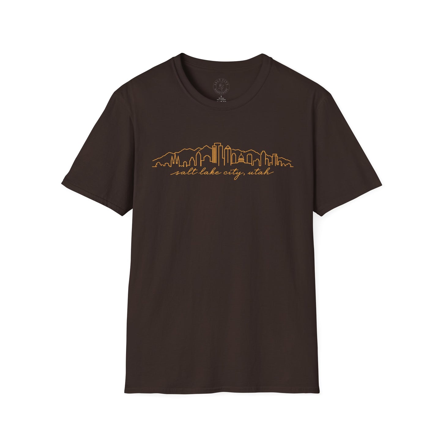 Salt Lake City Skyline T-Shirt — Minimalist Mountain City Tee