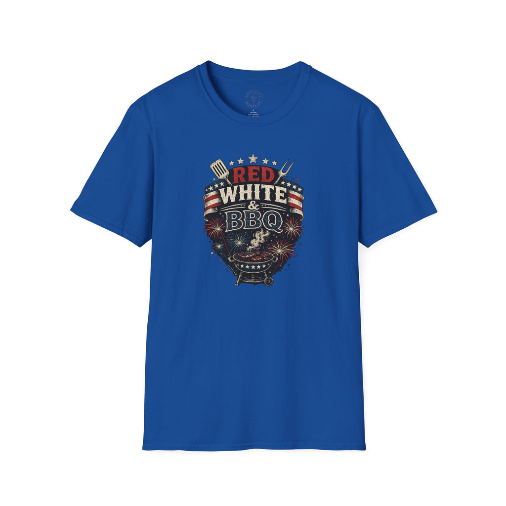 Red, White & BBQ T-Shirt — Patriotic 4th of July Grill Tee