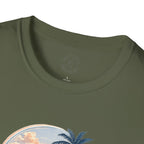 Calm Paradise Sunset T-Shirt — Tropical Beach Graphic Tee