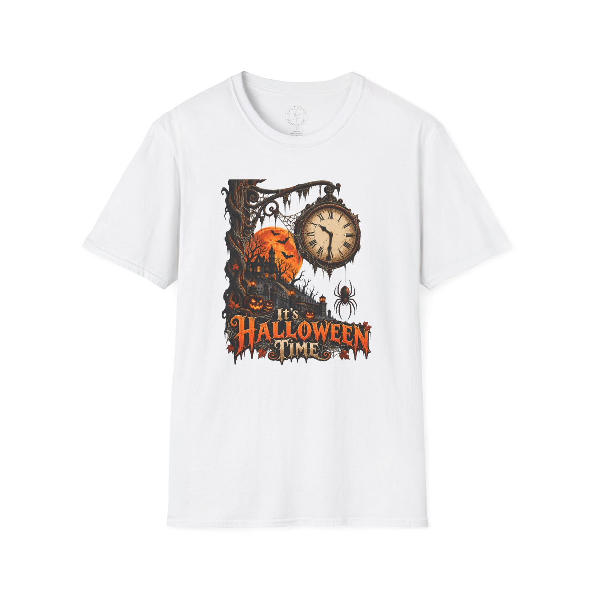 Halloween Time Spider Clock T-Shirt