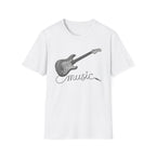 Guitar 'Music' Graphic T-Shirt — Vintage Electric Guitar Tee