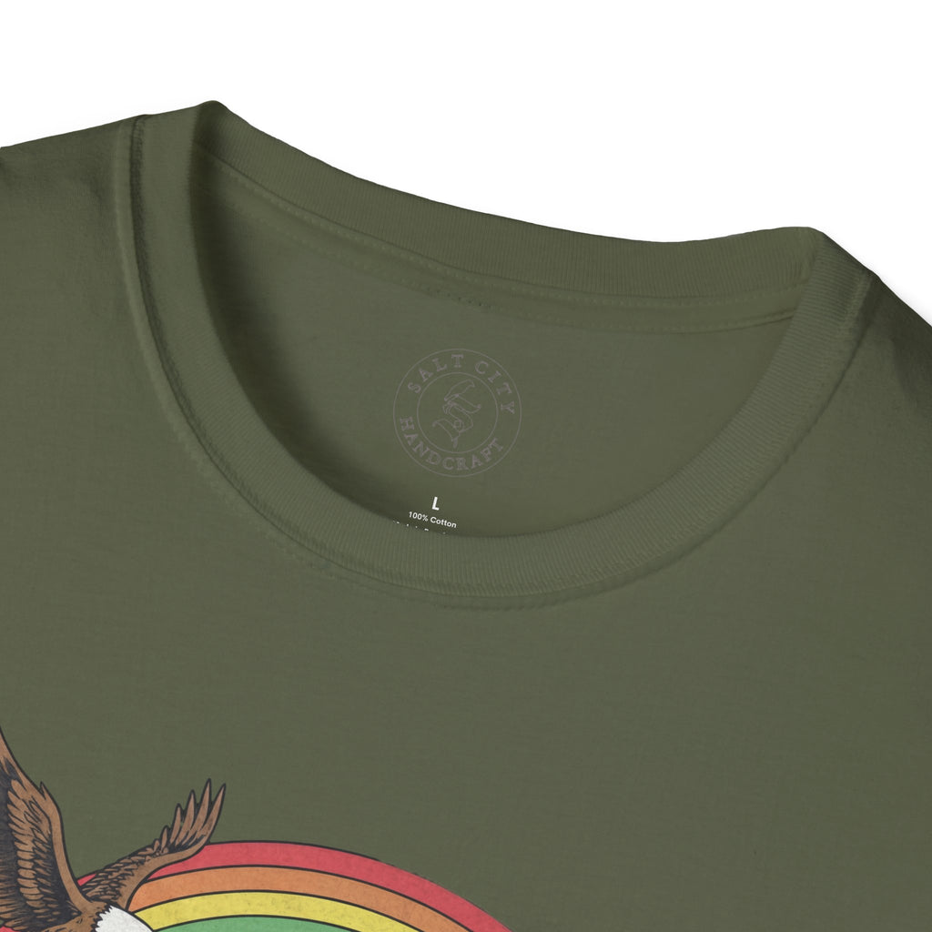 This Is Prolly My Awesomest T-Shirt — Funny Retro Rainbow Animal Graphic Tee