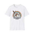 This Is Prolly My Awesomest T-Shirt — Funny Retro Rainbow Animal Graphic Tee