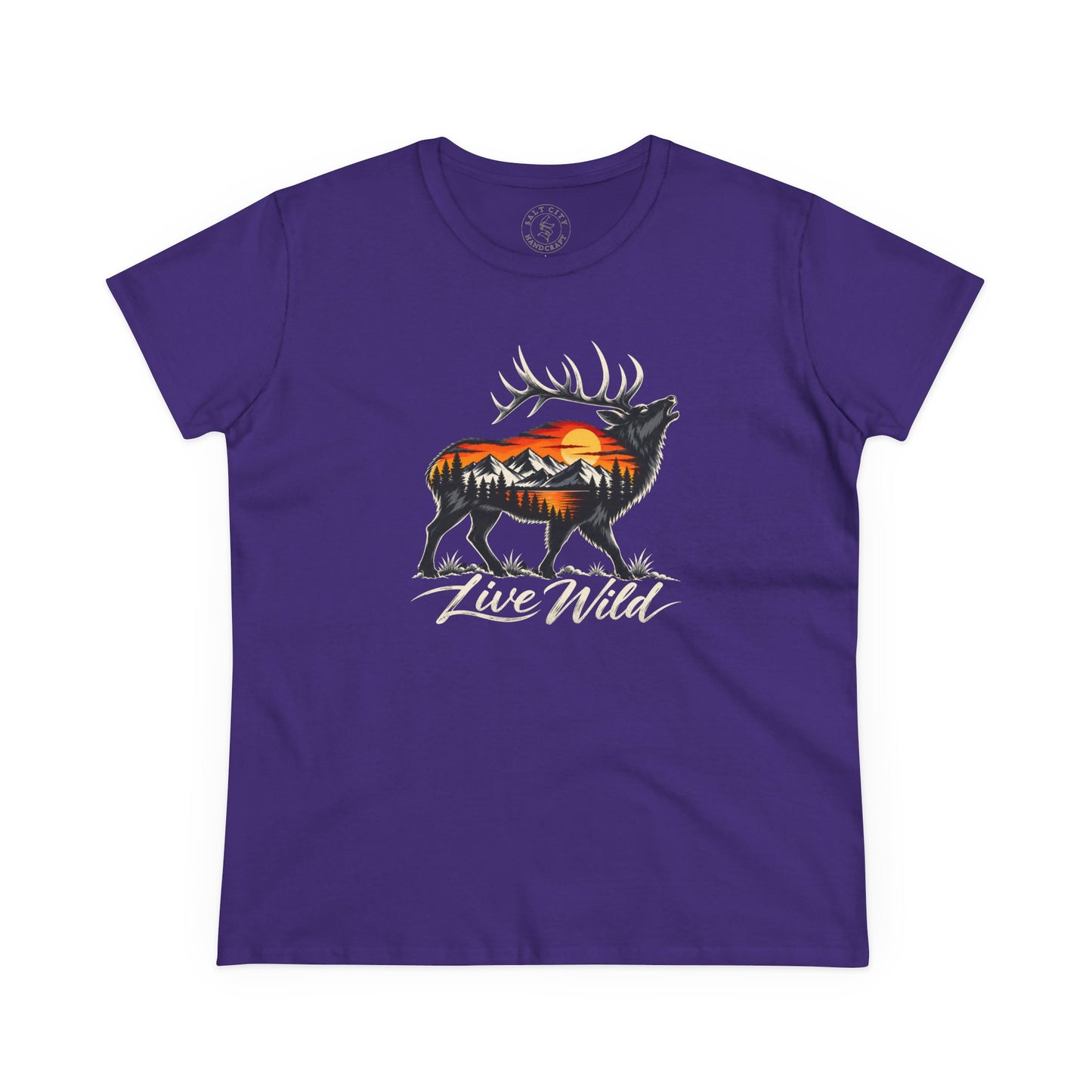 Women's Midweight Elk Cotton Tee