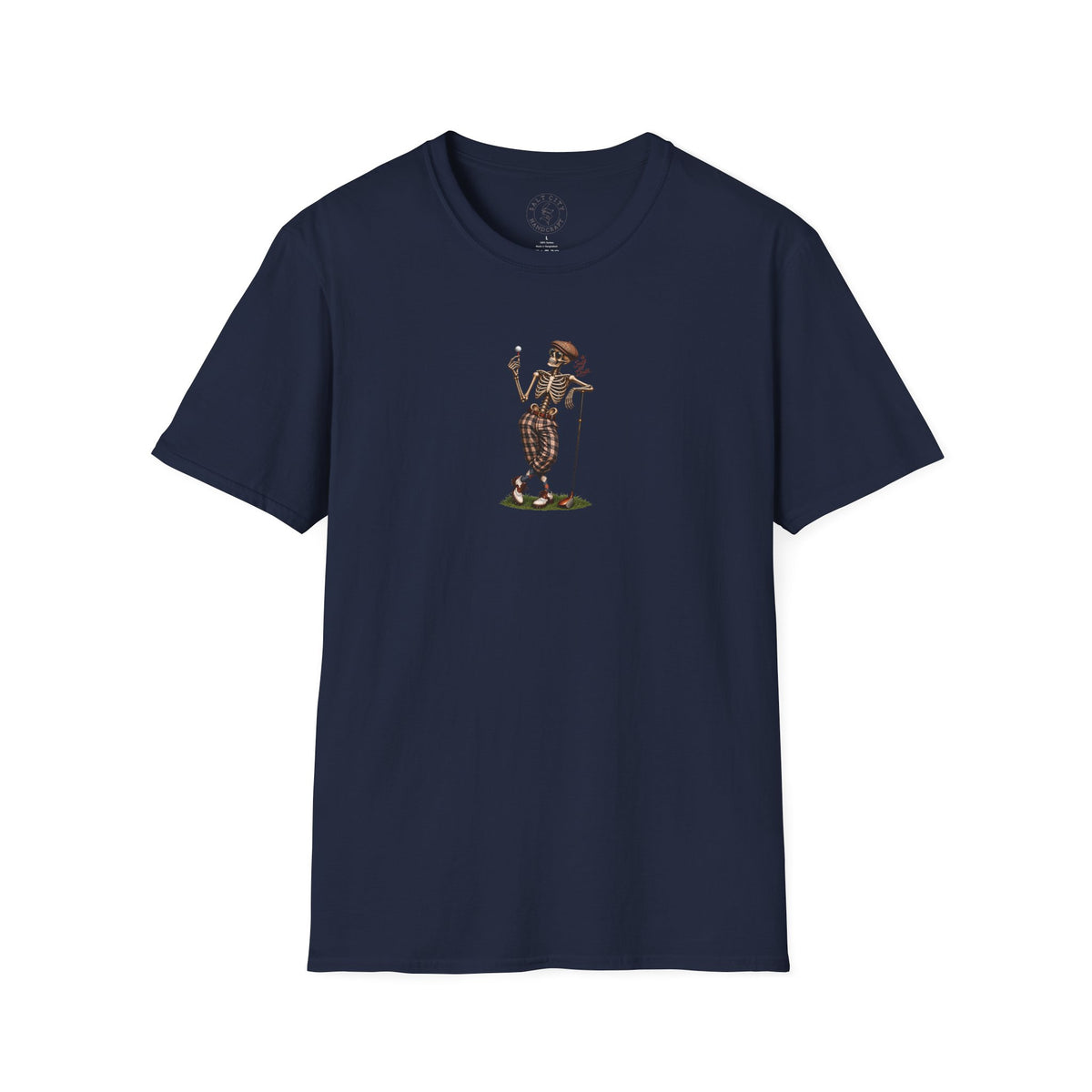 Vintage Golf Skeleton T-Shirt with "Golf Till Death Caption" - Retro Golfer Graphic Tee
