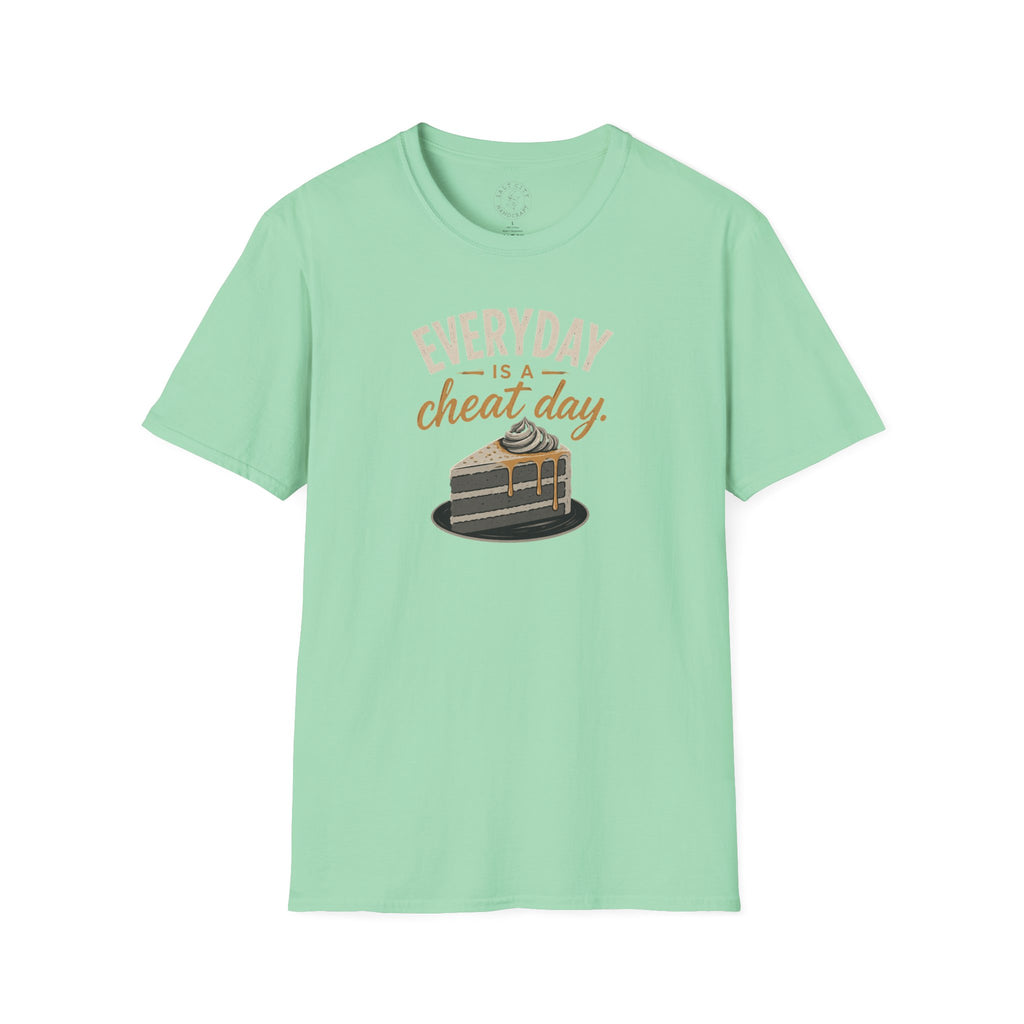 Everyday Is a Cheat Day T-Shirt — Funny Cake Dessert Lover Tee