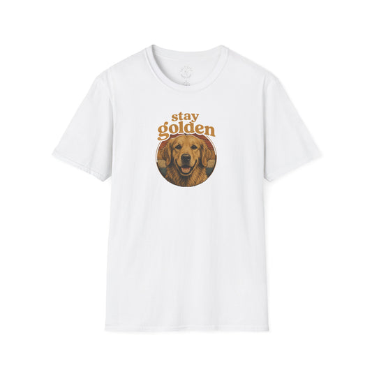 Stay Golden Golden Retriever T-Shirt — Cute Dog Lover Tee