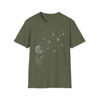 Dandelion & Butterflies T-Shirt — Whimsical Nature Graphic Tee