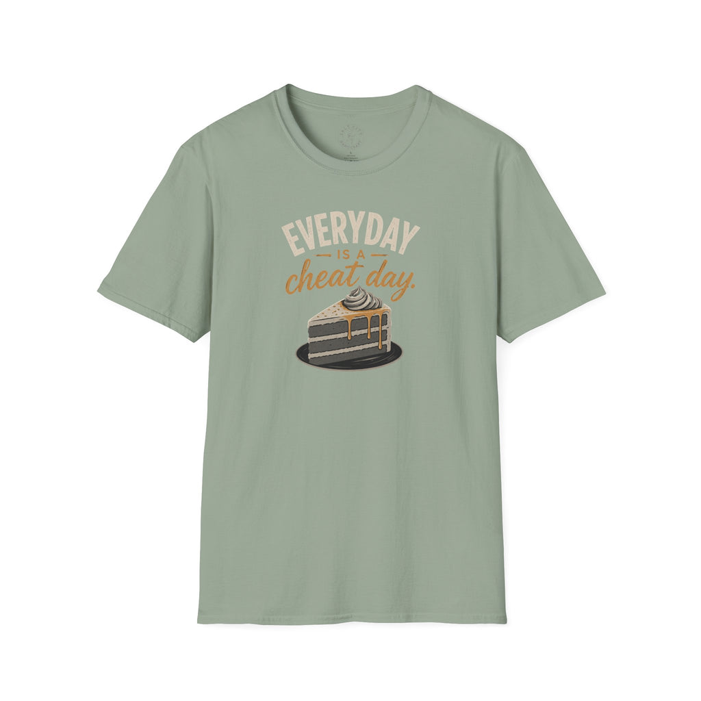 Everyday Is a Cheat Day T-Shirt — Funny Cake Dessert Lover Tee