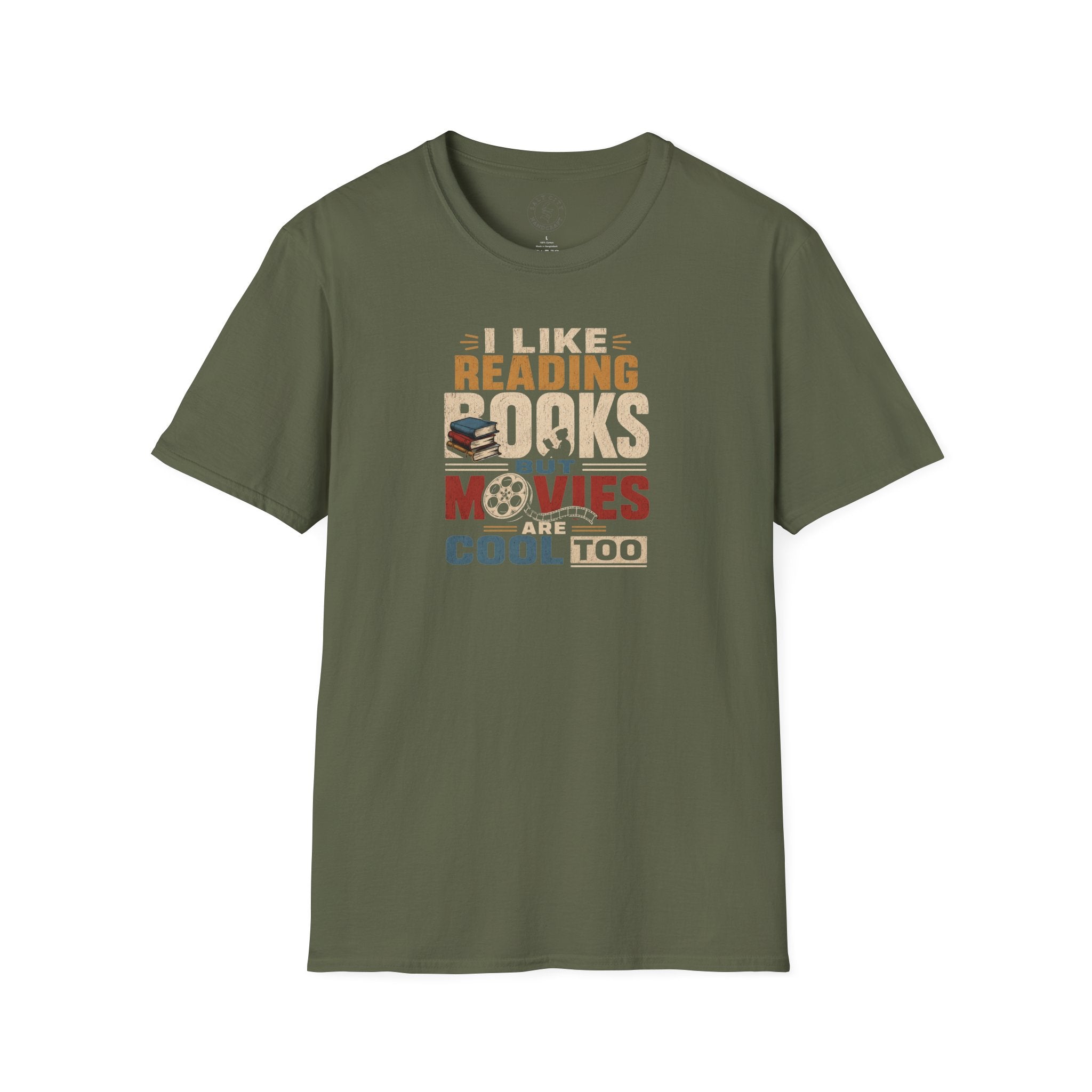 Books Unisex Softstyle T-Shirt | Funny Books And Movies Tee