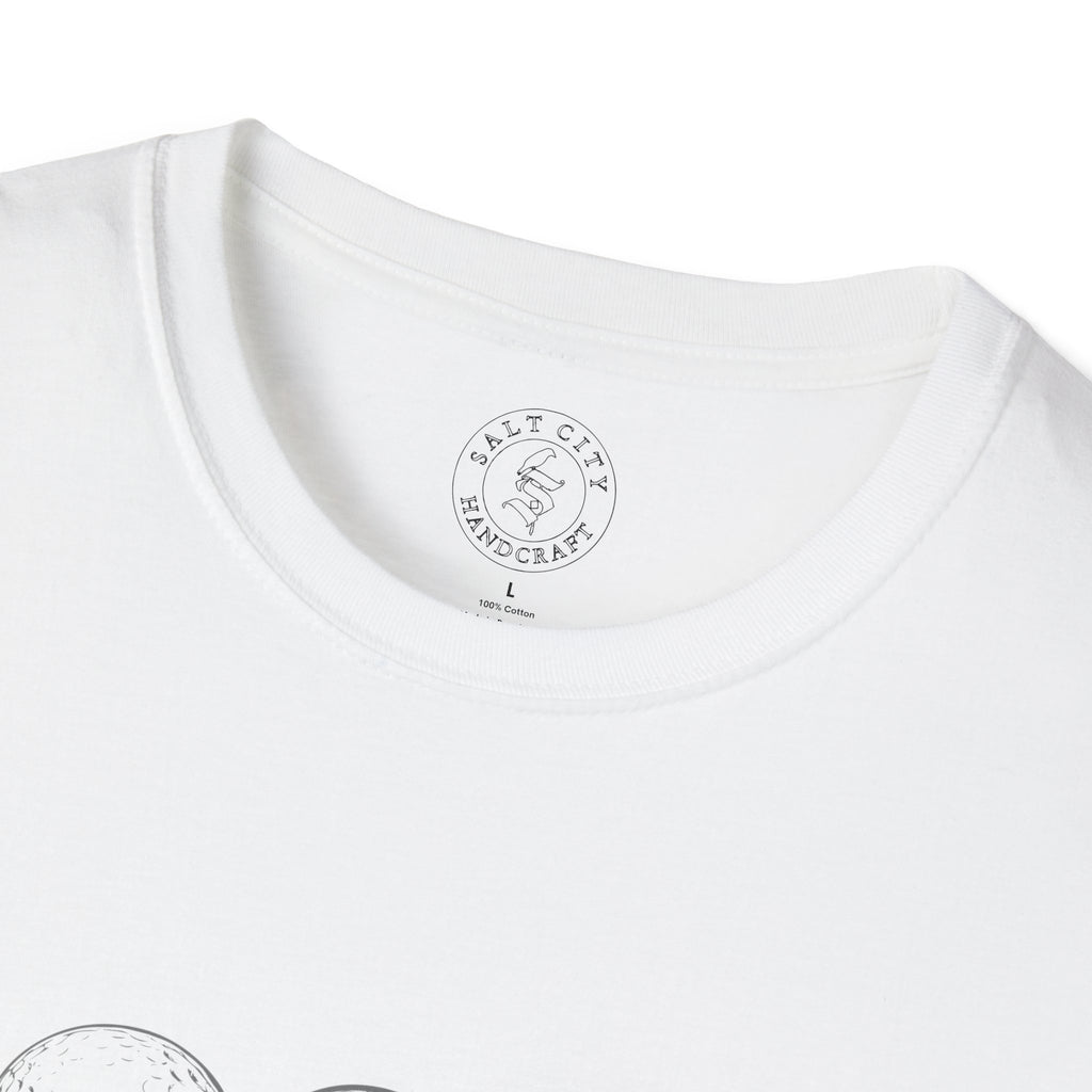 Row of Golf Balls T-Shirt | Minimalist Golf Design | Sports Apparel