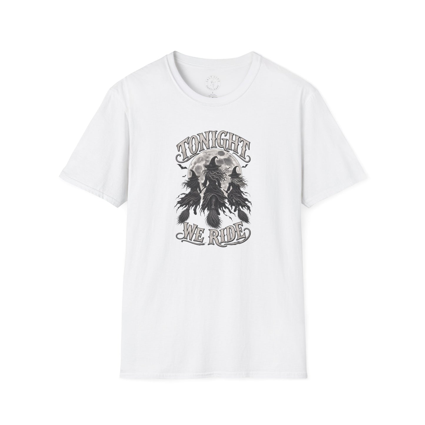 Halloween Witch Riders T‑Shirt - "Tonight We Ride" Vintage Moonlit Witch Design